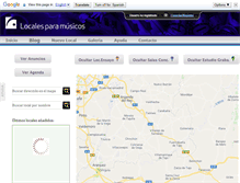 Tablet Screenshot of localesparamusicos.com